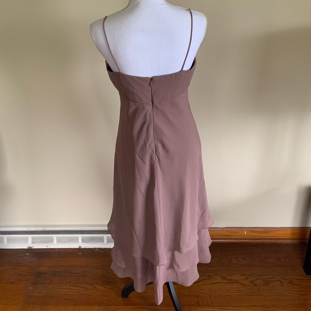 Size 8 David’s Bridal Soft Purple Bridesmaid Dress Style 8782M - Picture 8 of 9